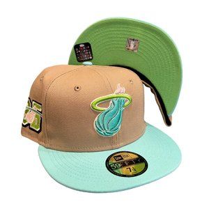 New Era Miami Heat 59FIFTY Fitted Hat Cap 35th Anniversary Patch